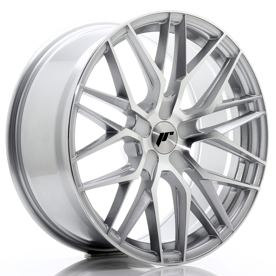 Japan Racing JR-28 19x8.5" (5 hole custom PCD) ET20-40, Machined Silver