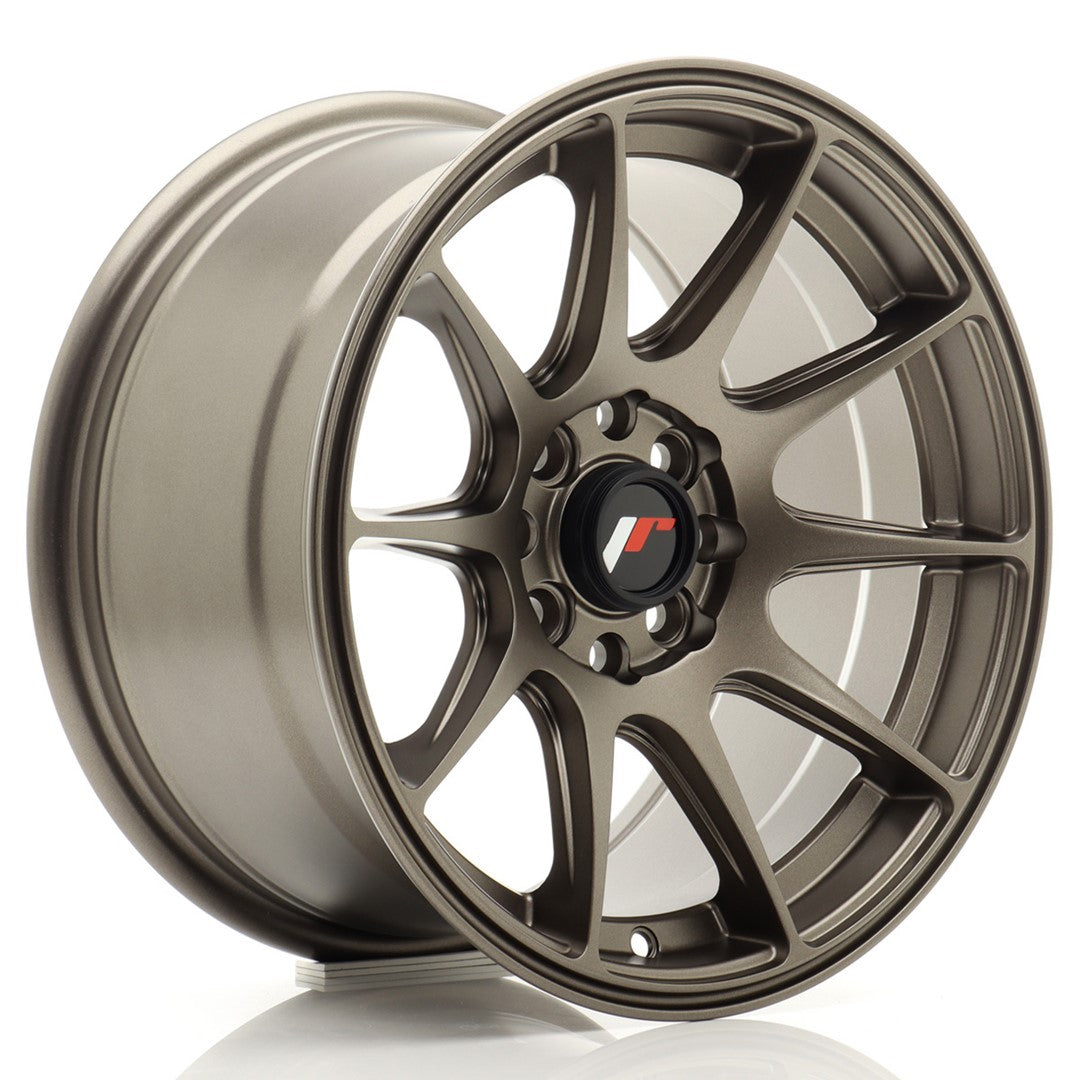 Llanta Japan Racing JR-11 15x8" 4x100/4x108 ET25 bronce