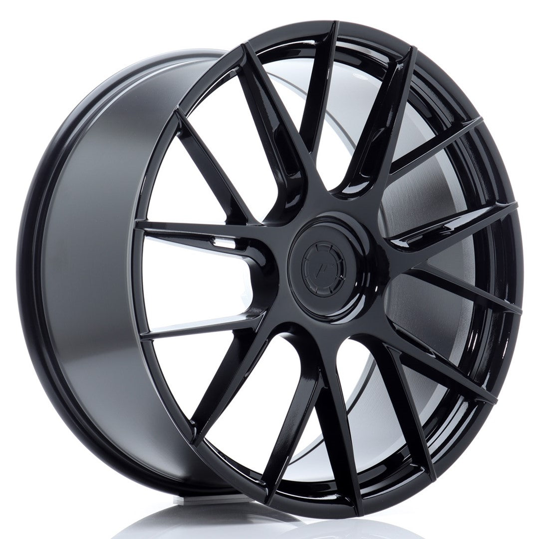 Llanta Japan Racing JR-42 22x10" 5 tornillos a medida ET20-54 negro brillo