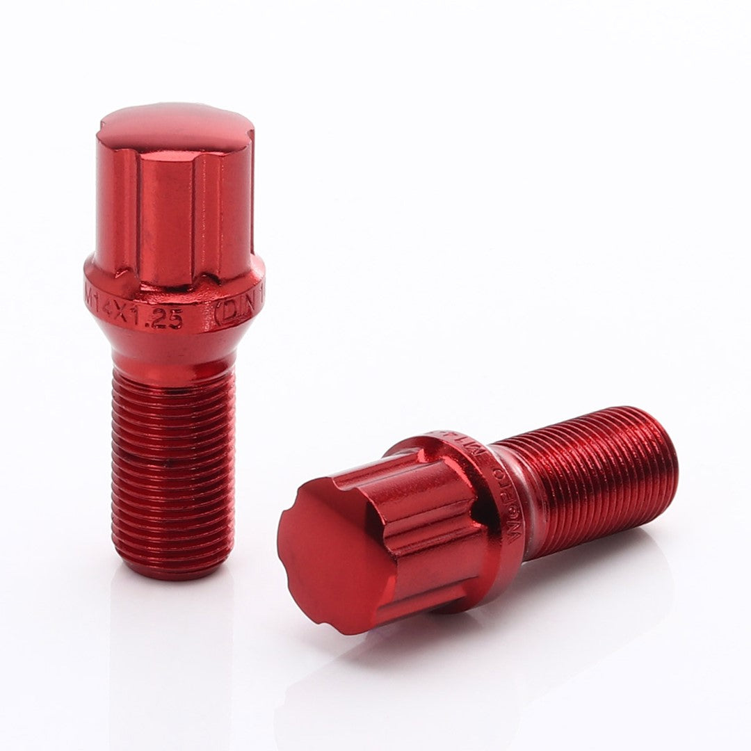 Tornillos de rueda JB1 M14x1.5 en rojo (20 unidades)