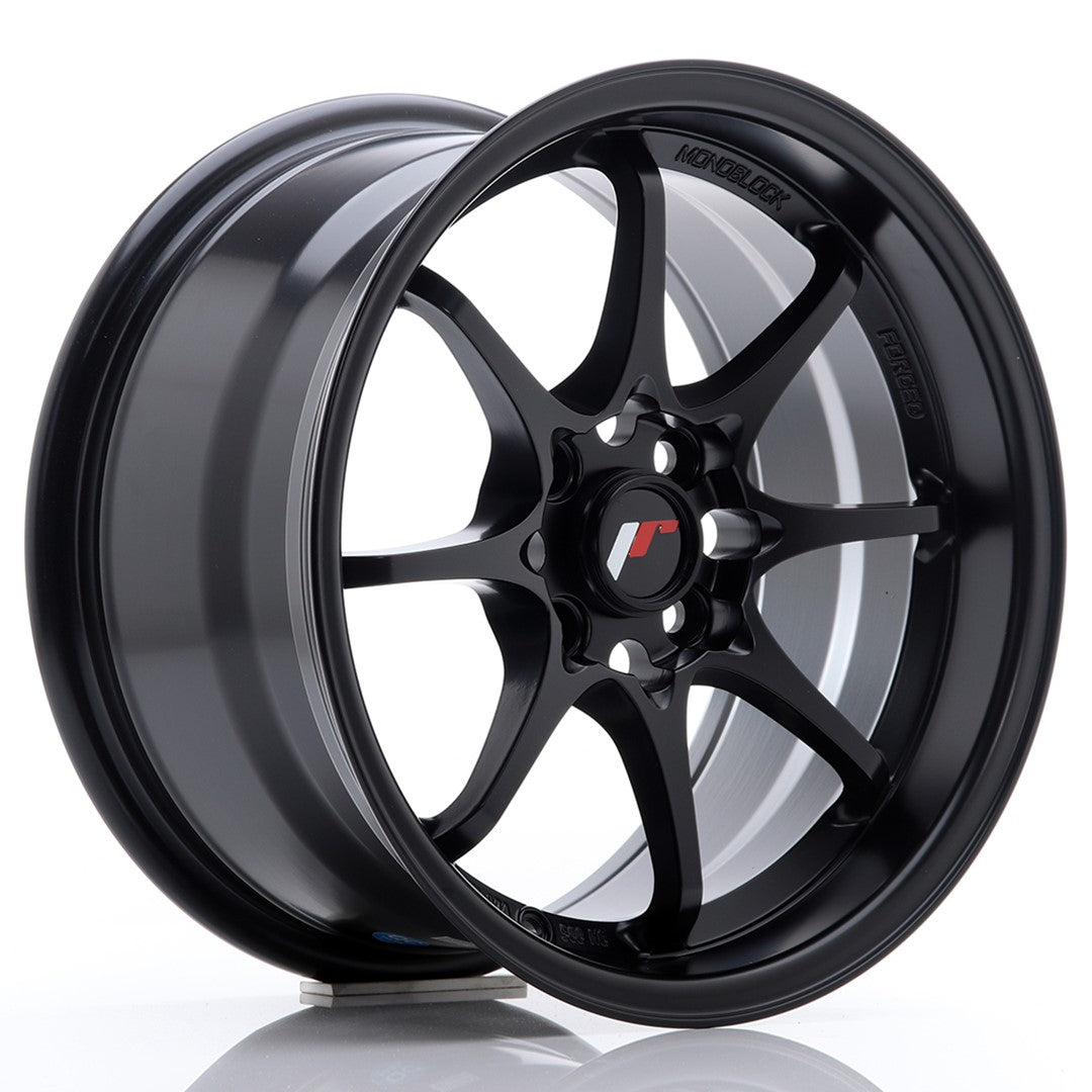 Llanta Japan Racing JR-5 15x8" 4x100 ET28 negro mate