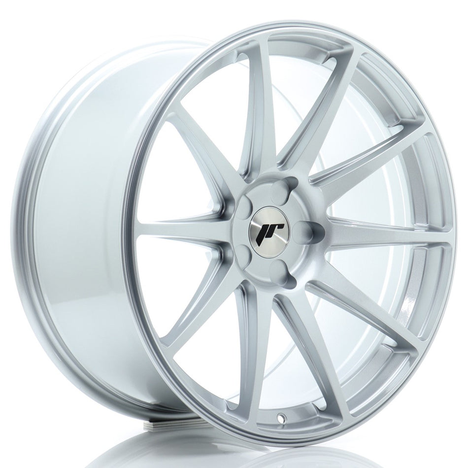 Japan Racing JR-11 Extreme Concave 20x10" (5 hole custom PCD) ET20-40, Silver