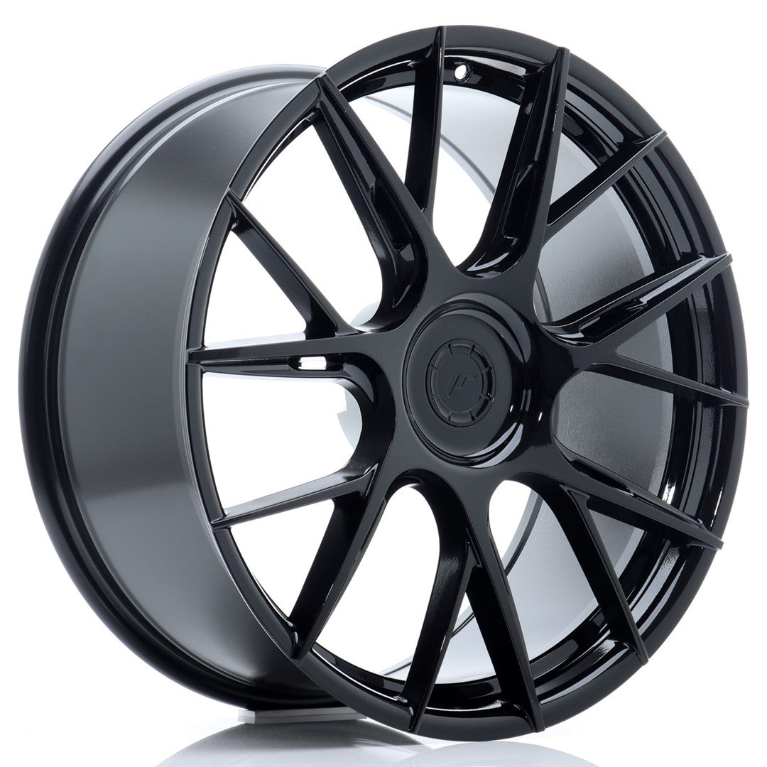 Llanta Japan Racing JR-42 20x9" 5 tornillos a medida ET20-50 negro brillo