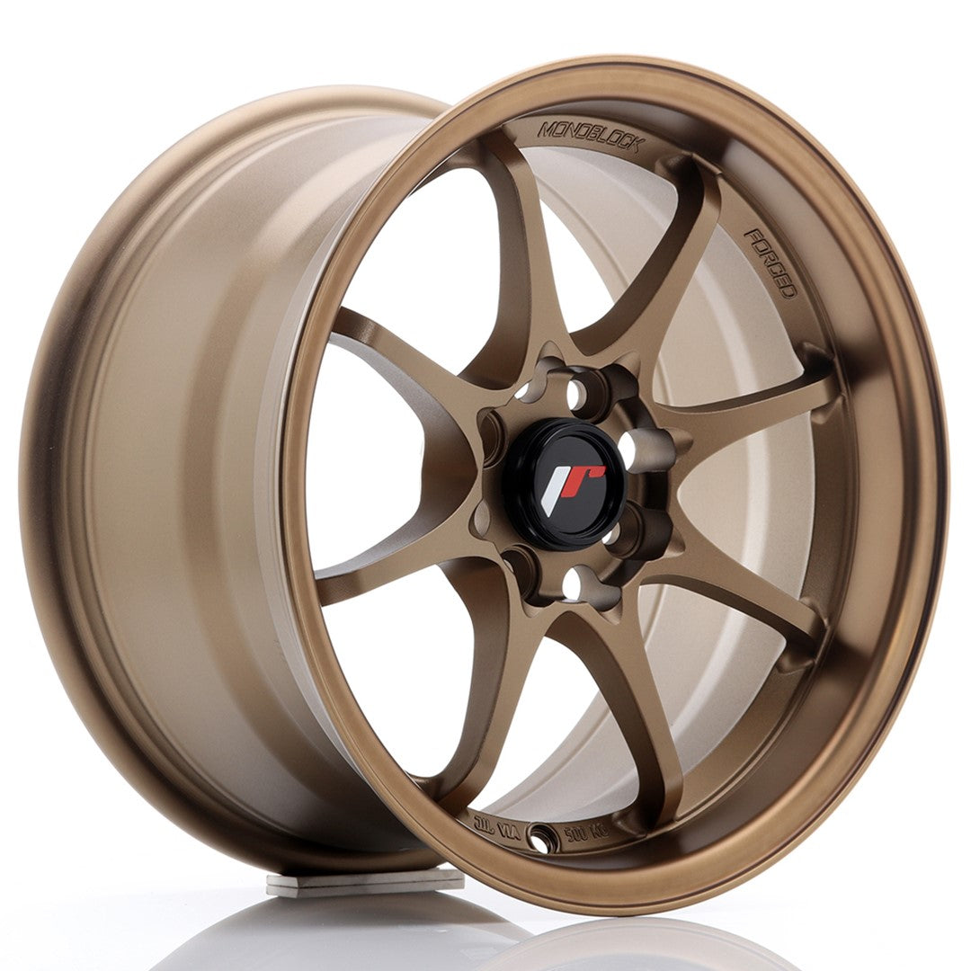 Llanta Japan Racing JR-5 15x8" 4x100 ET28 bronce anodizado oscuro