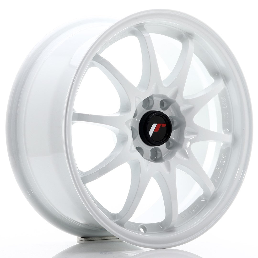 Llanta Japan Racing JR-5 16x7" 4x100/4x108 ET30 blanco