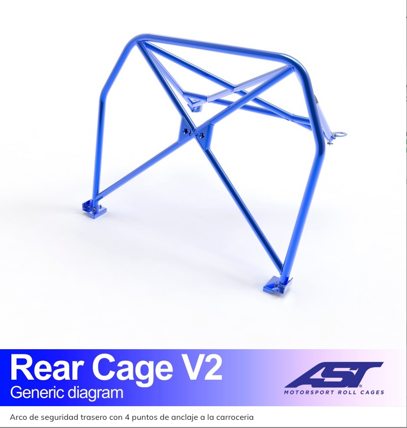 AST ARCO TRASERO VOLKSWAGEN GOLF (MK5) 3-DOOR HATCHBACK FWD REAR CAGE V2