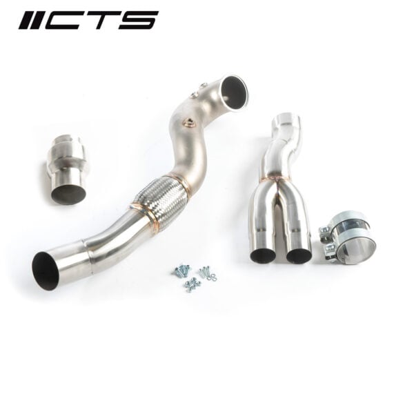 CTS Turbo 8V/8Y RS3 and 8S TTRS 2.5T EVO 3.5'' Single High-Flow CAT
