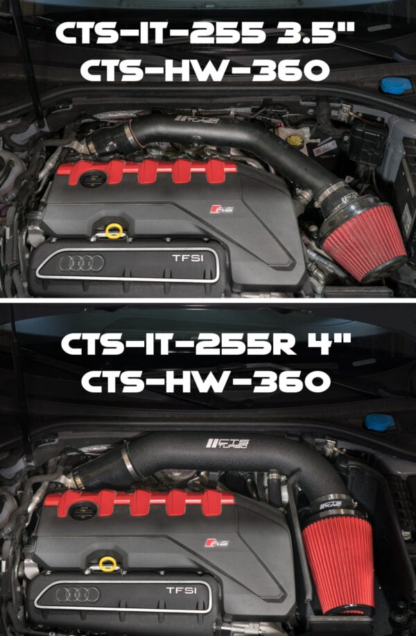 Tubo de entrada de turbo 4" de aluminio fundido CTS Turbo Audi RS3 8V.2 y TT RS 8S