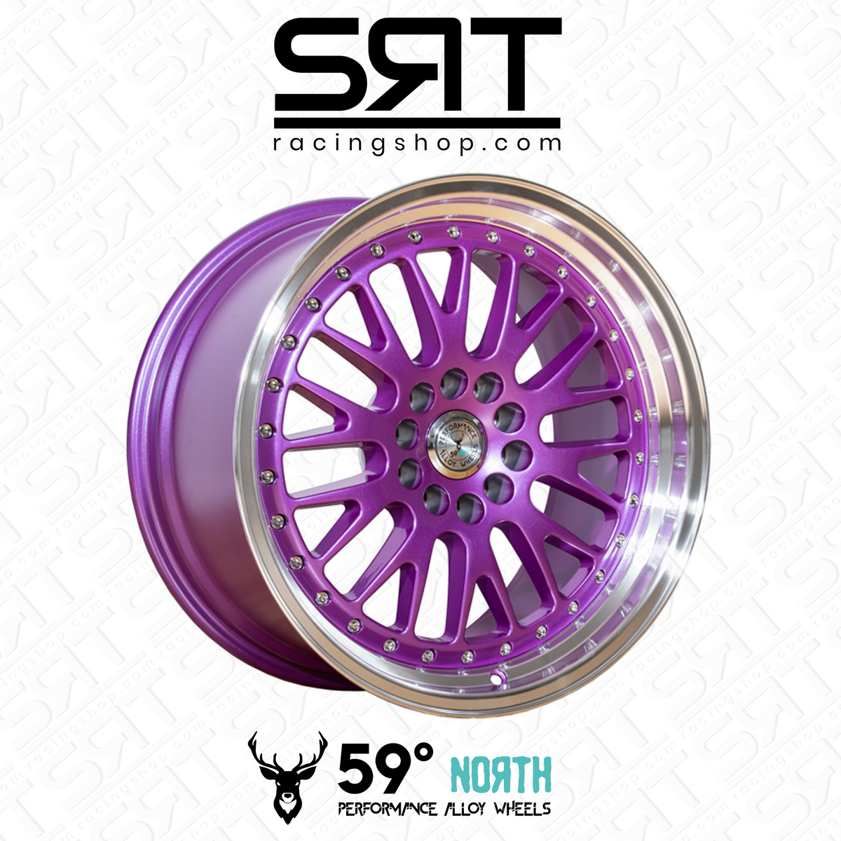 Llanta 59°North D-003 18x9,5" 5x114.3/120 ET20 morado