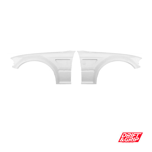 Kit de aletas delanteras y traseras réplica M3 para BMW E46 (L+R) fibra +1 cm