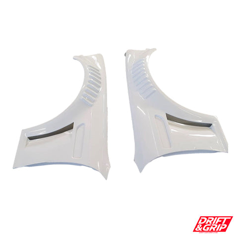 Aletas delanteras GTR con branquias para BMW M3 E46 (L+R) fibra