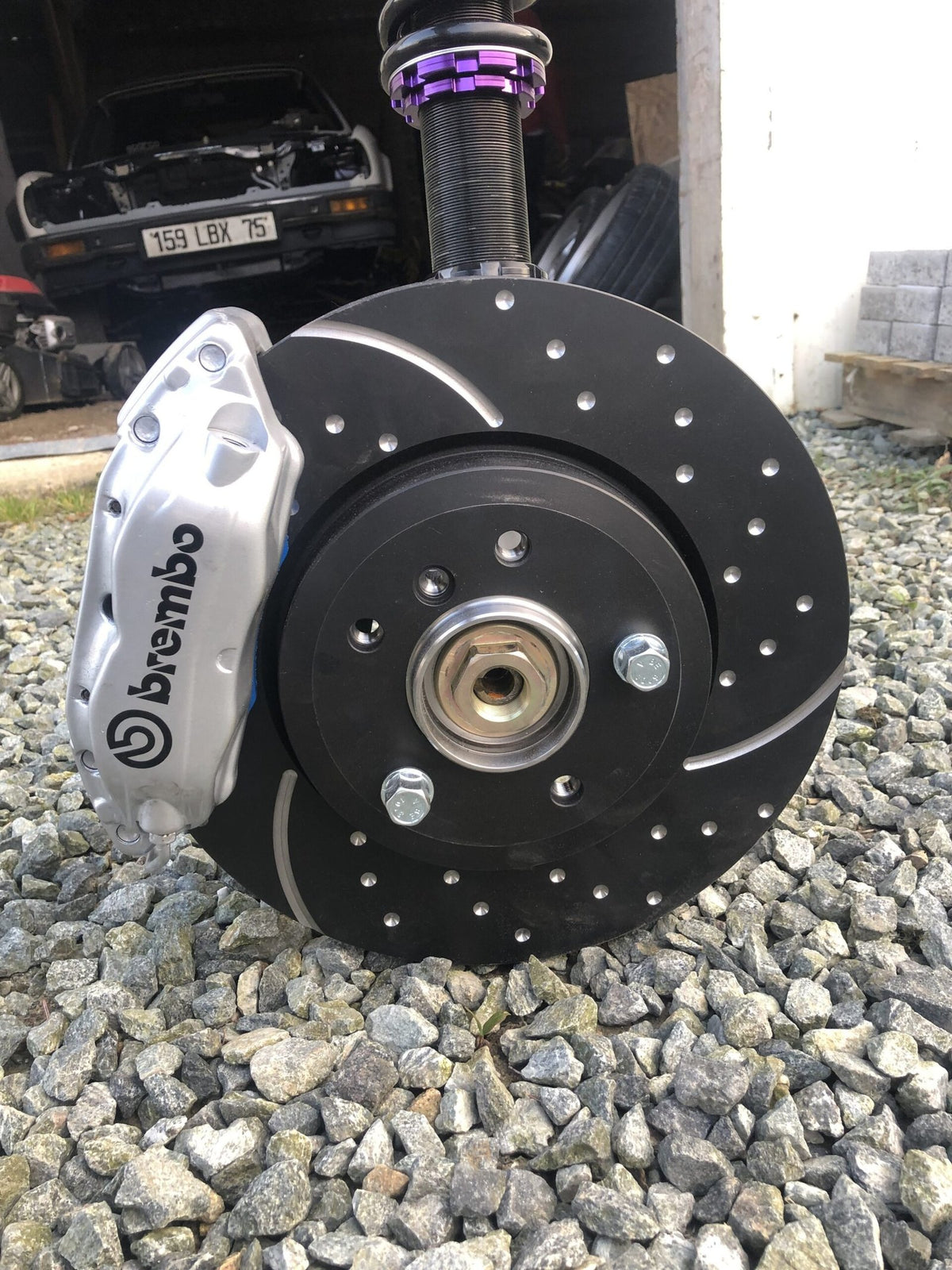 5 lug conversion/adapter kit from BMW E30 to E46 330 bearings and brake discs with E38 brembo calipers
