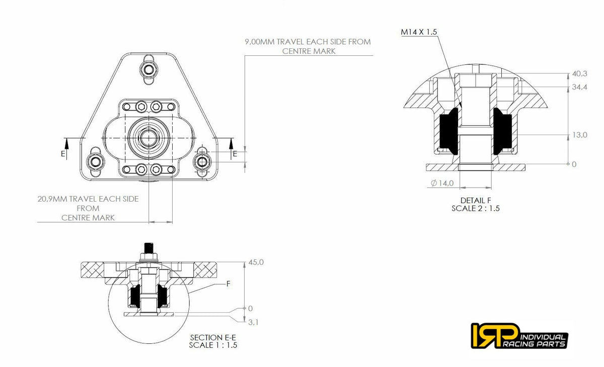 Adjustable camber caster plates (for stock springs) BMW E36
