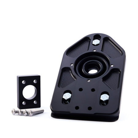 Bolt on mounting bracket for BMW V2 or V3 short shifter in E46/E90