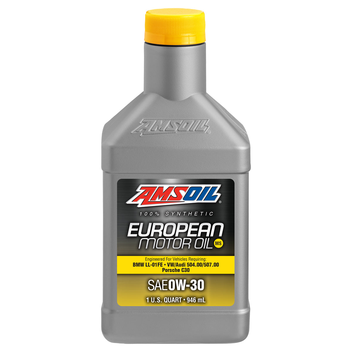 AMSOIL European Series 0W30 MS BMW LL01FE - VW/AUDI 504.00/507.00 - Porsche C30 1/4 g (0,946 L)