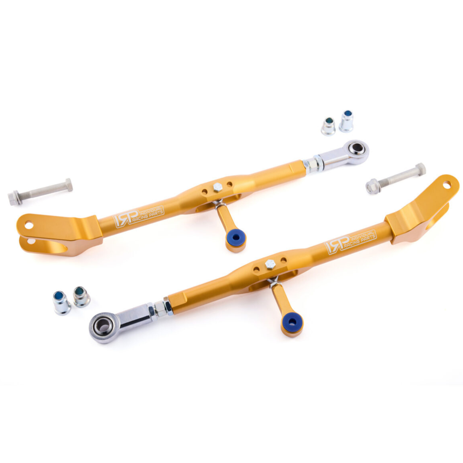 Rear upper camber arms (made of aluminium) with adjustable sway bar mounts BMW E46