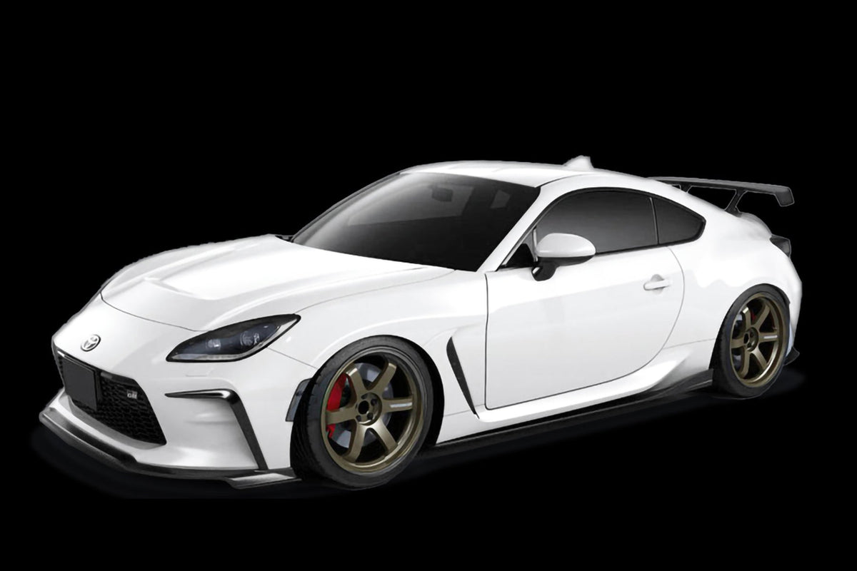 Alerón trasero GReddy × Voltex de carbono para GR86 y BRZ - soporte central