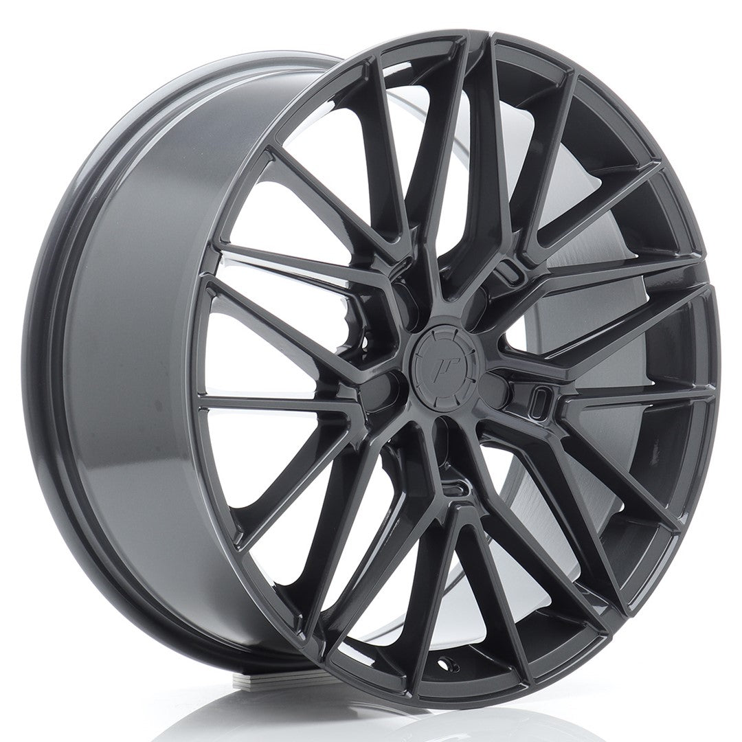 Llanta Japan Racing JR-38 19x8" 5 tornillos a medida ET20-40 gris hyper