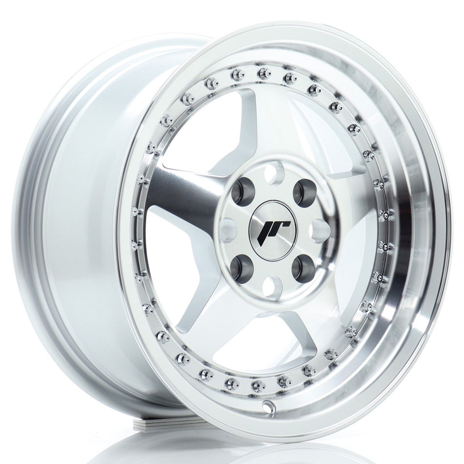 Japan Racing JR-6 15x7" 4x100 ET35, Machined Silver