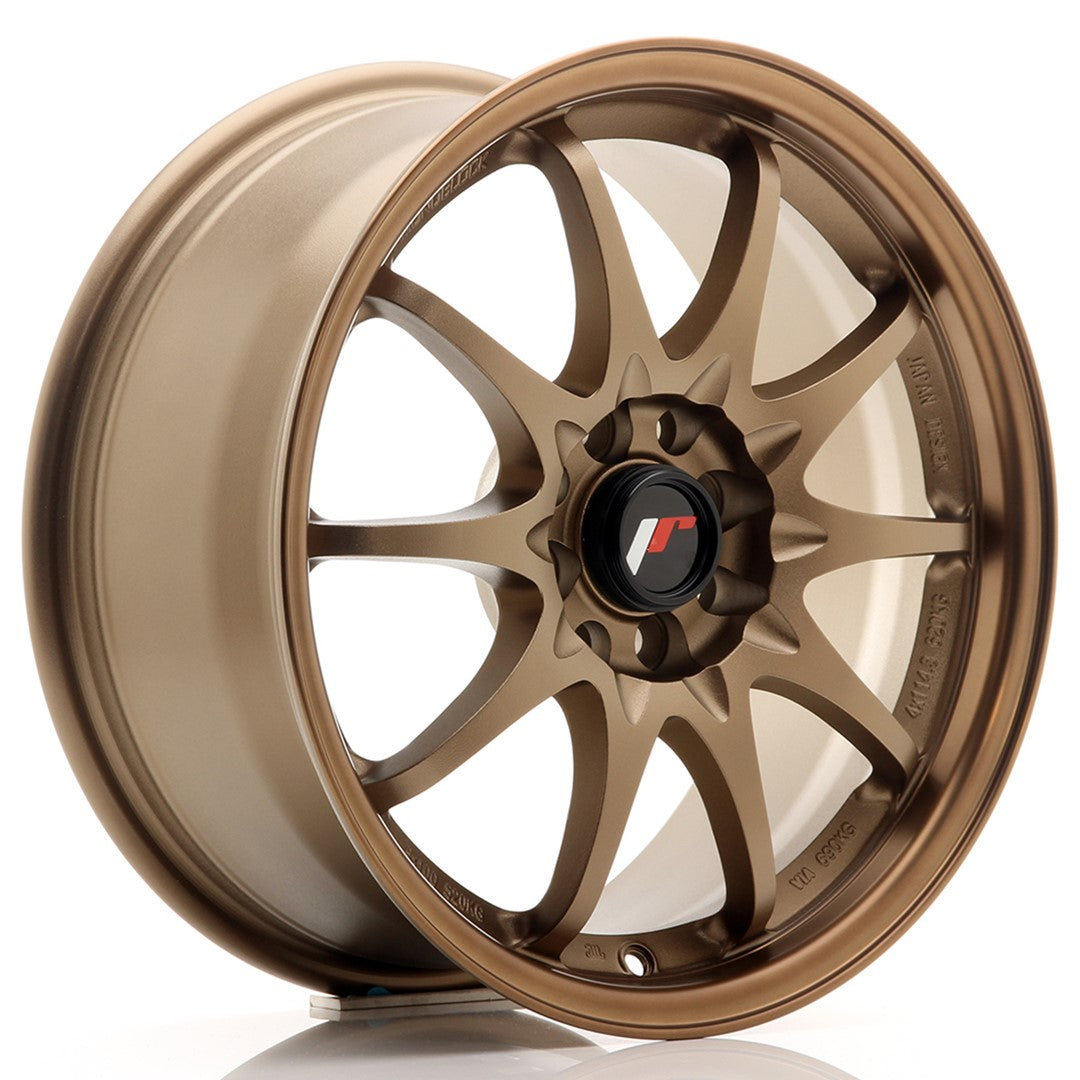 Llanta Japan Racing JR-5 16x7" 4x100/4x108 ET30 bronce anodizado oscuro