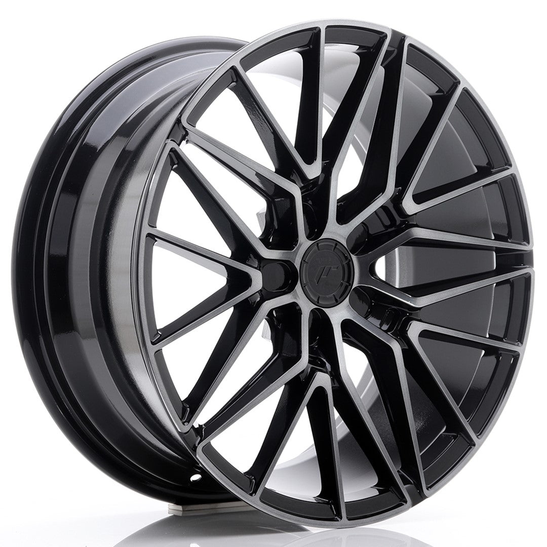Llanta Japan Racing JR-38 18x8" 5x112 ET42 negro brillo / radios mate