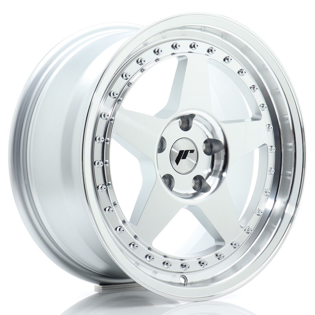 Llanta Japan Racing JR-6 17x8" 5x112 ET35 plata mecanizada