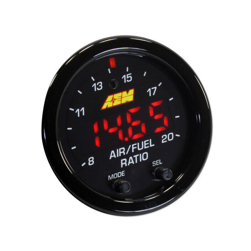 Reloj de mezcla (AFR) de banda ancha AEM serie X, sin sonda