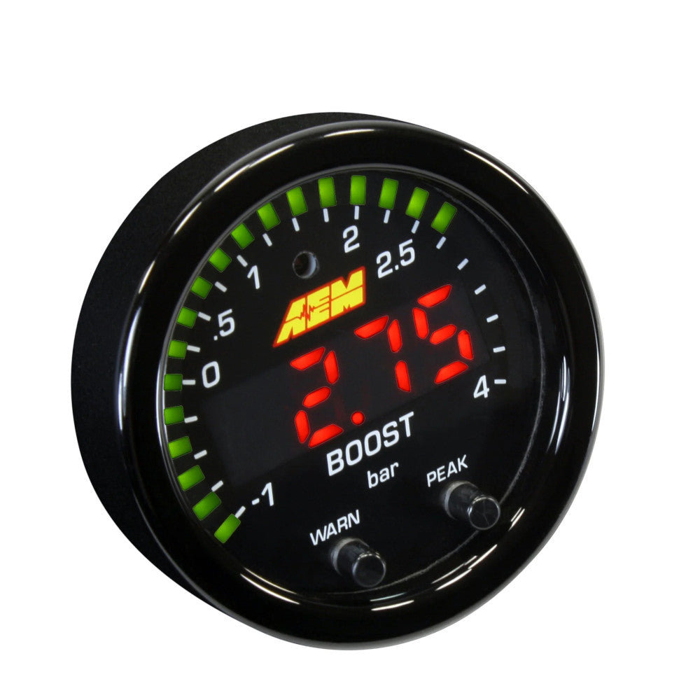Reloj de presión de turbo AEM serie X (4 bar)