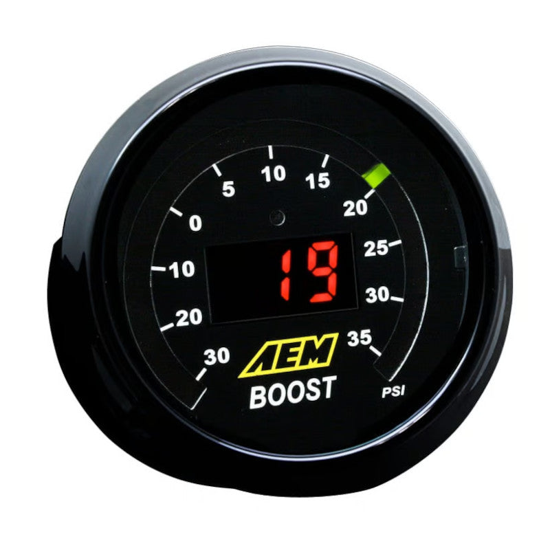 Reloj de presión de turbo AEM Classic (35 psi)