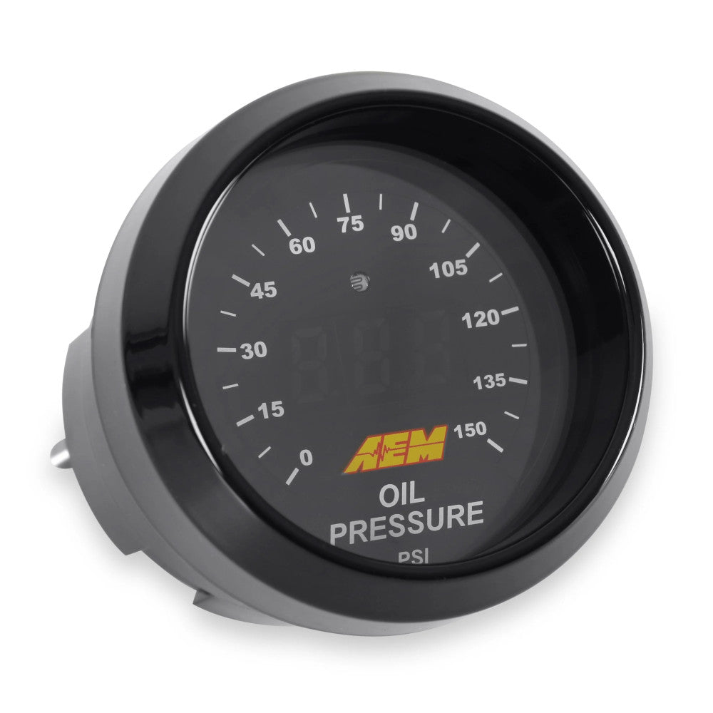 Reloj de presión de aceite AEM Classic (150 psi)