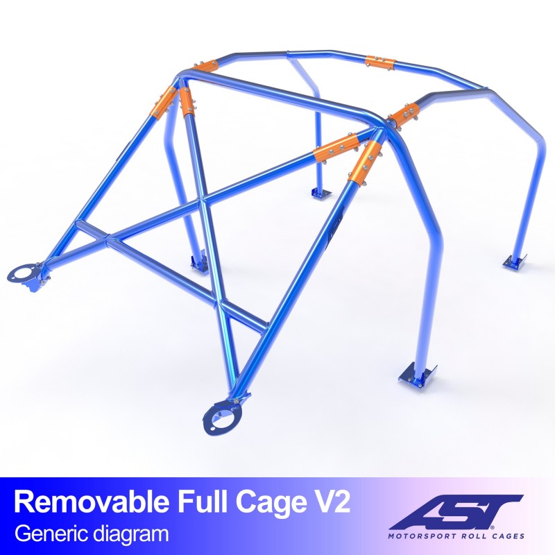 Jaula antivuelco AST BMW 1-Series (E87) (5 puertas hatchback) Full Cage V2 (X-Design)