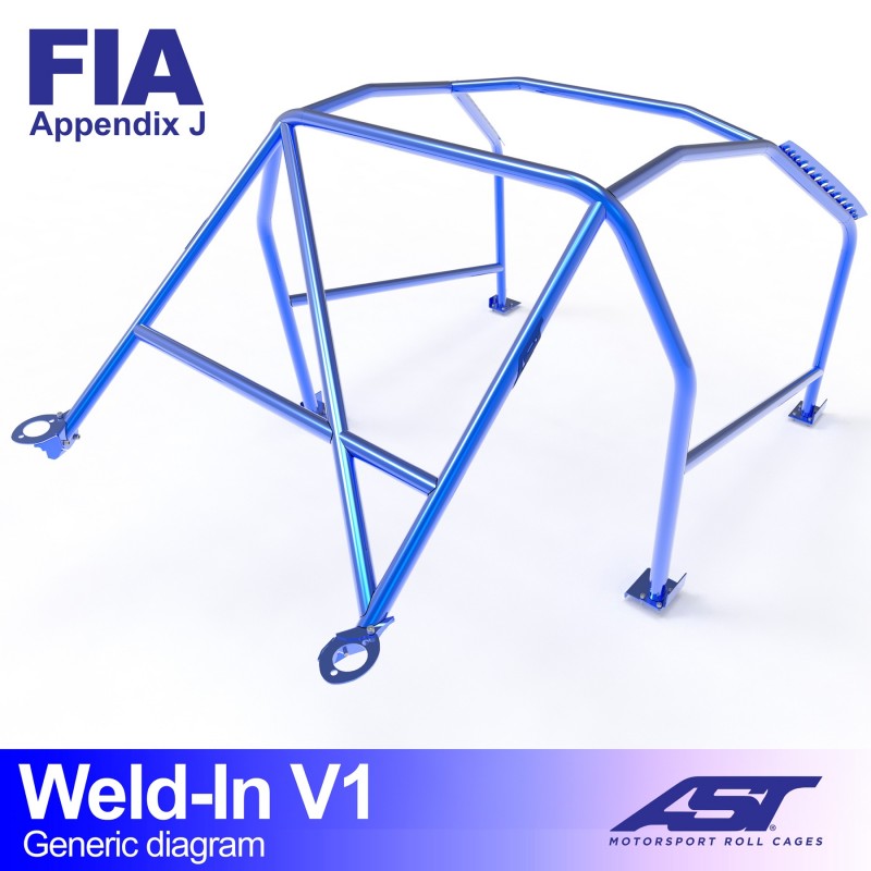 Arco de seguridad AST para soldar BMW 2002 (E10) (2 puertas coupé) Weld-In V1