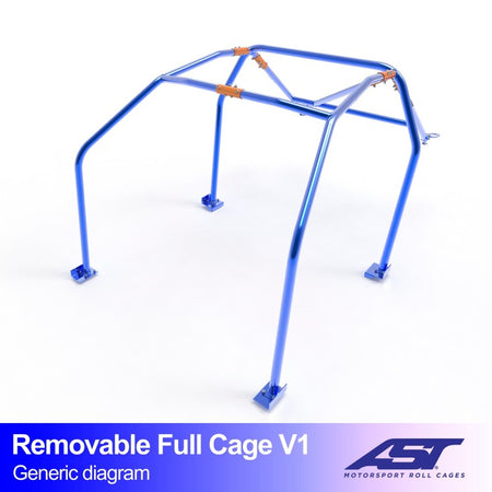 Jaula antivuelco AST BMW 3-Series (E21) (2 puertas coupé) Full Cage V1 (X-Design)