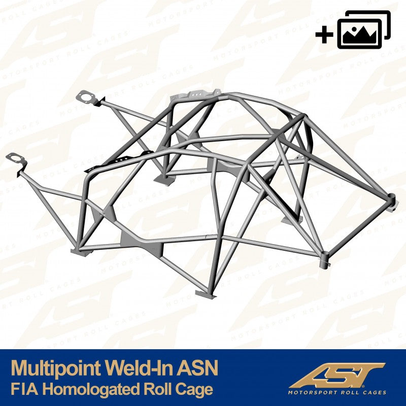 Arco de seguridad AST para soldar BMW 3-Series (E92) (2 puertas coupé) Con Homologación Fia Para   Multipoint Weld-In Asn (V-Design)