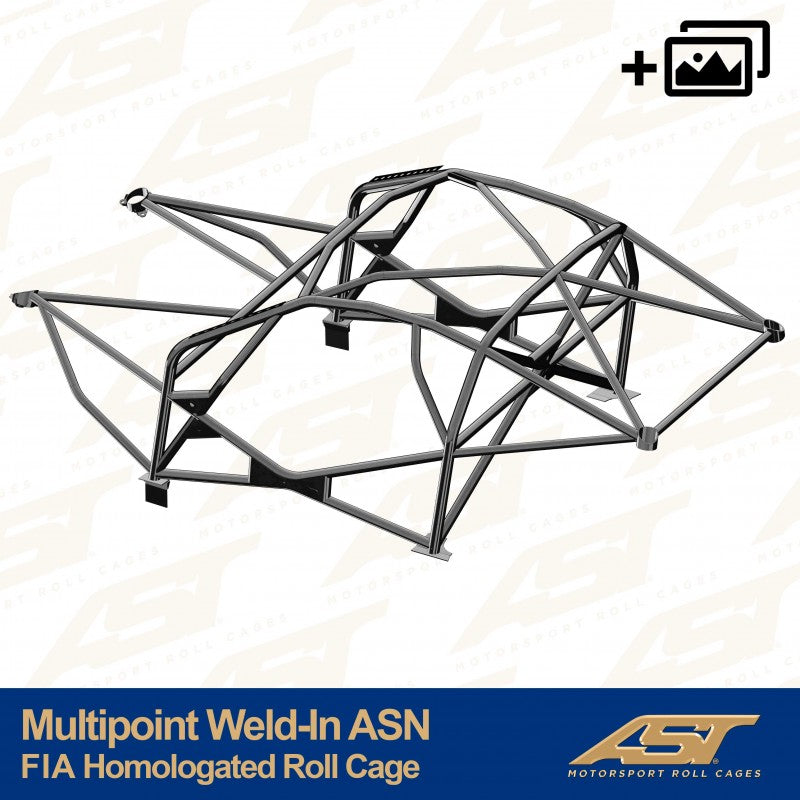 Arco de seguridad AST para soldar Nissan GTR (R35) (2 puertas coupé) Con Homologación Fia Para    Multipoint Weld-In Asn (V-Design)