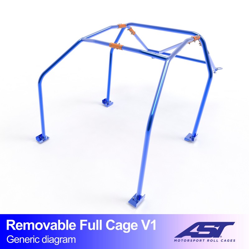 Jaula antivuelco AST Ford Fiesta (Mk4) (3 puertas hatchback) Full Cage V1