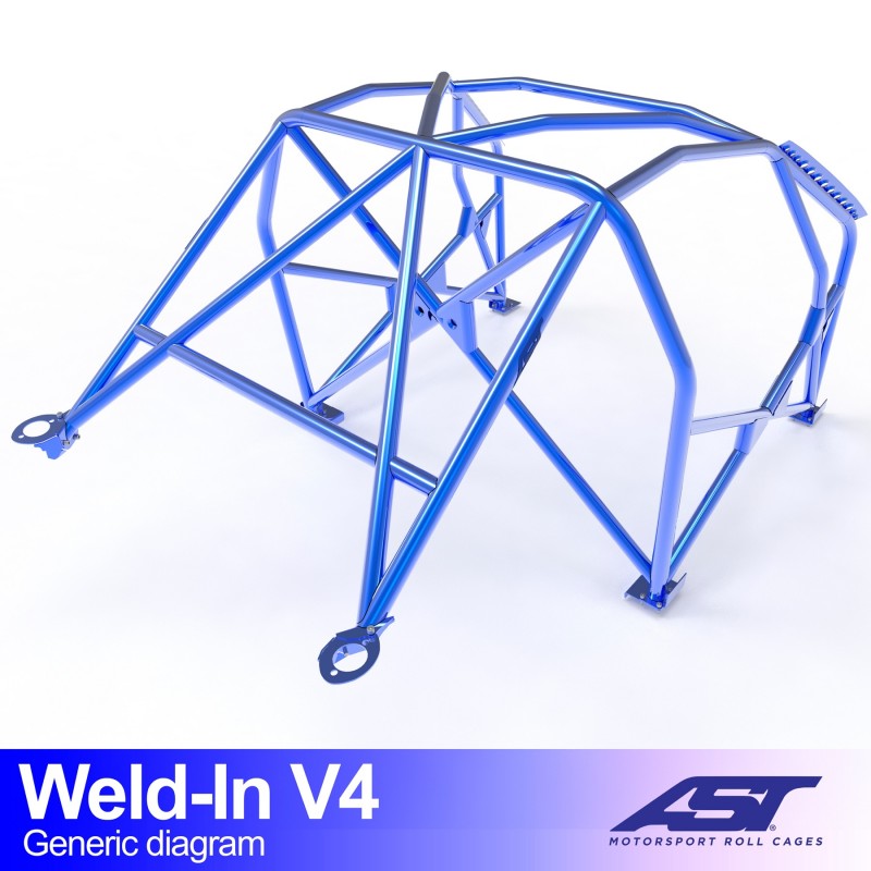 Arco de seguridad AST para soldar Lexus SC (Z30) (2 puertas coupé) Weld-In V4 (V-Design)