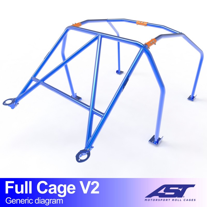 Jaula antivuelco AST Mazda MX-3 (EC) (3 puertas coupé) Full Cage V2 (V-Design)
