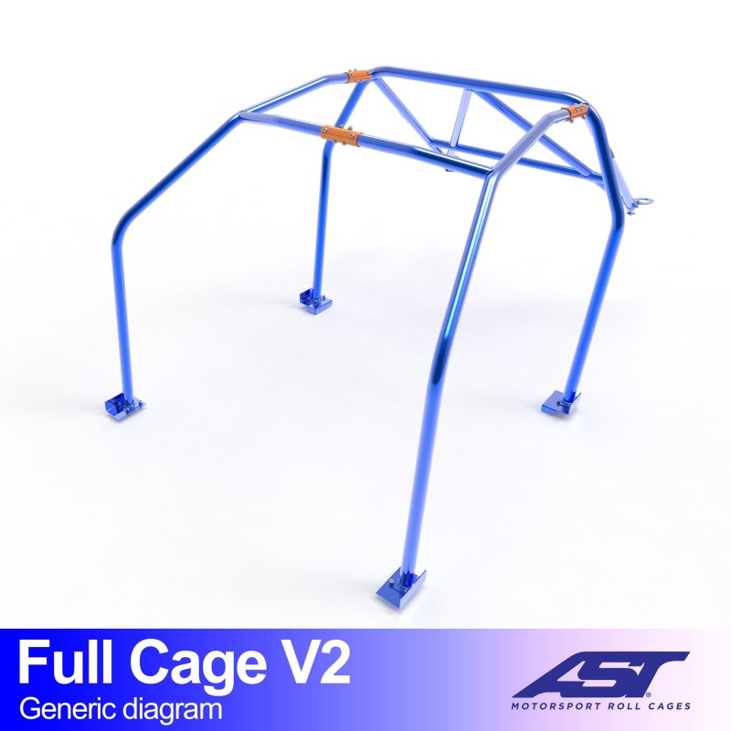 Jaula antivuelco AST Mazda RX-7 (FD) (3 puertas coupé) Full Cage V2 (V-Design)