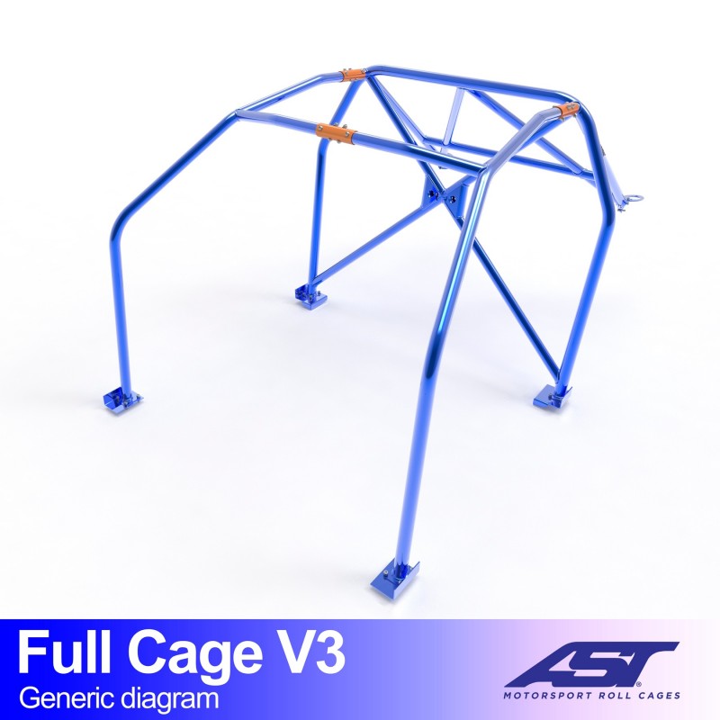 Jaula antivuelco AST Mazda RX-7 (FD) (3 puertas coupé) Full Cage V3 (V-Design)