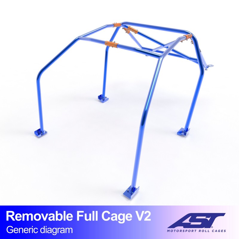 Jaula antivuelco AST Volvo 242 (2 puertas coupé) Full Cage V2 (X-Design)