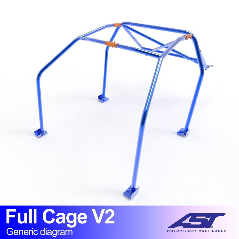 Jaula antivuelco AST Volkswagen Golf (Mk3) (3 puertas hatchback) Full Cage V2 (X-Design)