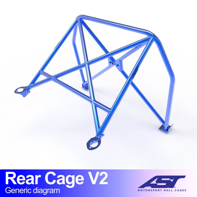 Arco trasero AST Audi A3 / S3 (8P) (3 puertas hatchback Quattro) Rear Cage V2 (X-Design)