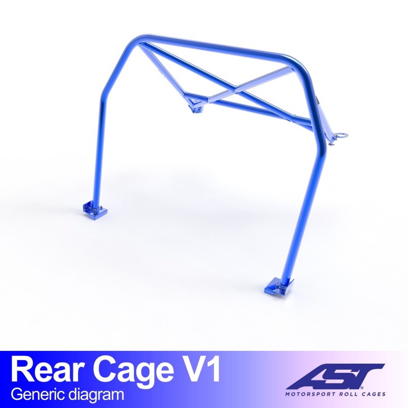 Arco trasero AST Citroën AX (Phase 1/2) (3 puertas hatchback) Rear Cage V1 (X-Design)