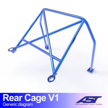 Arco trasero AST Honda Civic (3gen) (3 puertas hatchback) Rear Cage V1 (X-Design)