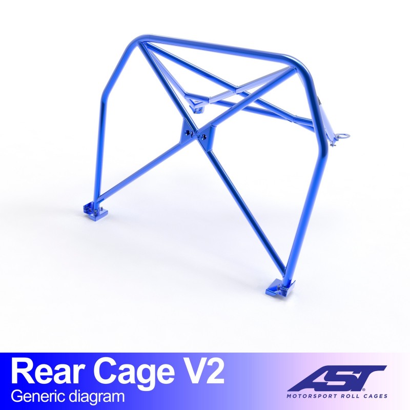 Arco trasero AST Honda S2000 (AP) (2 puertas roadster) Rear Cage V2 (X-Design)