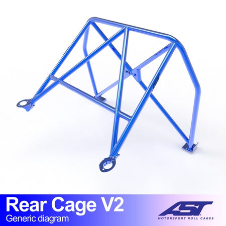 Arco trasero AST Mazda MX-5 (NA) (2 puertas roadster) Rear Cage V2 (V-Design)