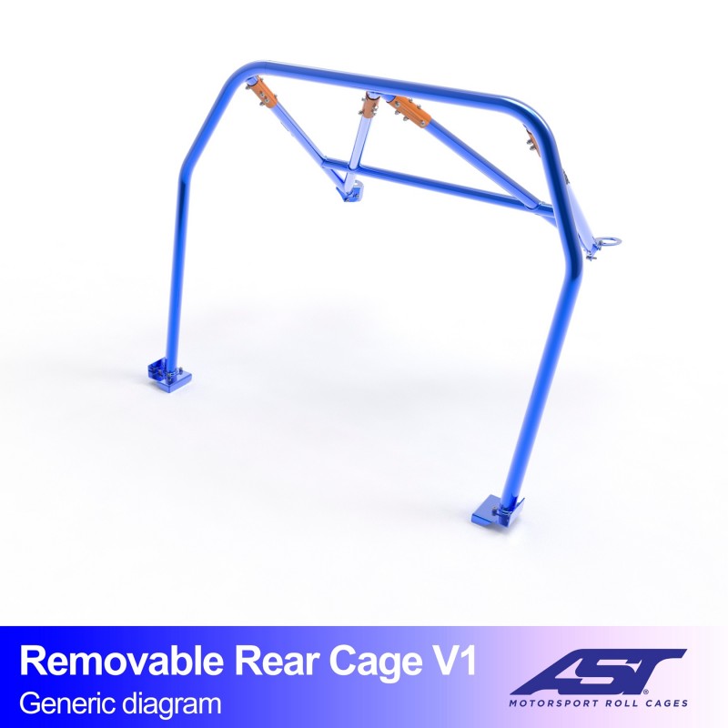 Arco trasero AST Toyota MR-2 (W20) (2 puertas roadster) Rear Cage V1 (V-Design)