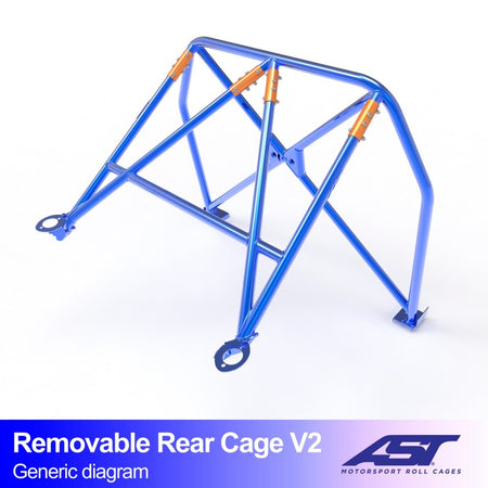 Arco trasero AST Toyota MR-2 (W20) (2 puertas roadster) Rear Cage V2 (V-Design)