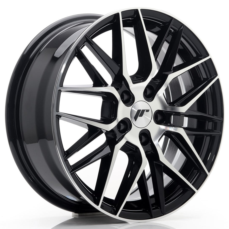 Japan Racing JR-28 17x7" 5x114.3 ET40, Gloss Black Machined